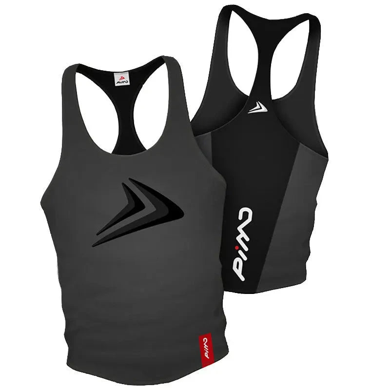 Gym Fitness Vest Animla Singlet Canotte Bodybuilding Stringer Tank Men Women Running T Shirt Muscle Guys Sleeveless Undershirt