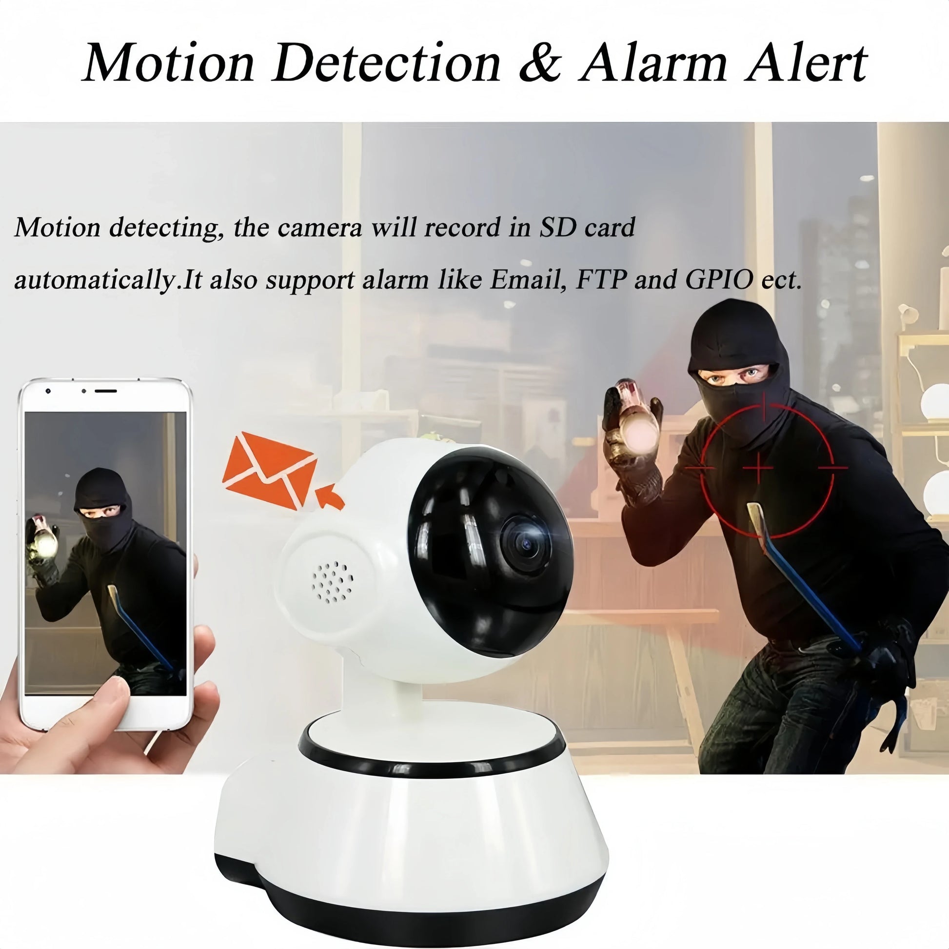 8MP IP WiFi Camera Surveillance Security Baby Monitor PTZ Smart Home AI Human Tracking Cam Night Vision CCTV Indoor Video Camera - AMULET RING STORE