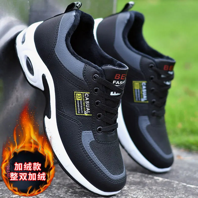 2025 new spring trend sports men's shoes Lace-up thick sole casual breathable fashion shoes Large size Wear skid resistance - AMULET RING STORE