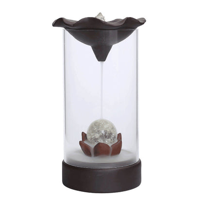 Backflow Incense Burner Plastic Cover Indoor Windproof Personality Creatives Home Decor Office Teahouse Ornament Without Incense - AMULET RING STORE