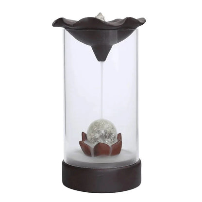 Backflow Incense Burner Plastic Cover Indoor Windproof Personality Creatives Home Decor Office Teahouse Ornament Without Incense - AMULET RING STORE