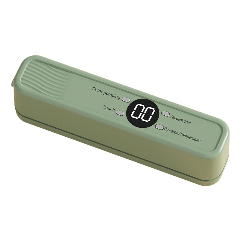 Wireless Vacuum Sealer Machine - 60KPA Powerful Suction, Portable Food Saver with 3 Temperature Levels,External Pumping Function - AMULET RING STORE
