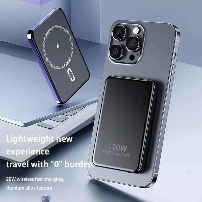 Xiaomi 120W Magnetic Power Bank 50000mAh Large Capacity Wireless Magnetic Fast Charger Portable Power Supply for iPhone Samsung