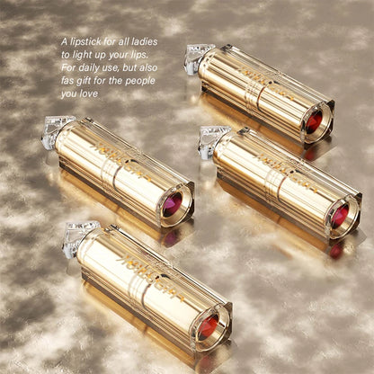 3 Colors Set Hydrating Glitter Lipstick Pearl Shimmering Daily Lip Makeup for Dry Cracked Chapped Lips Korean Beauty Moisture - AMULET RING STORE