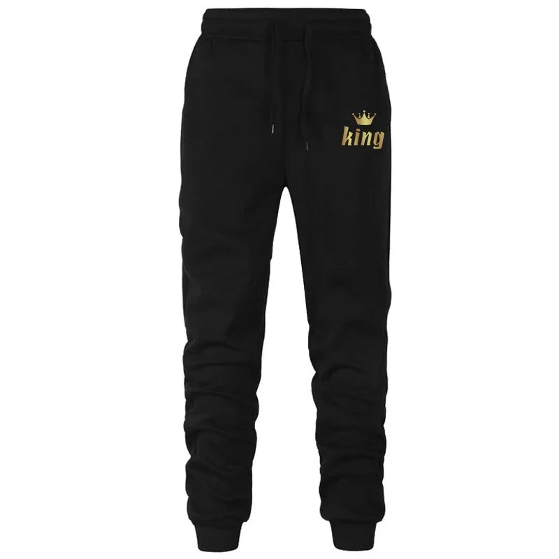 King And Queen Couple Outfit Hoodie and Jogger Pants High Quality Men Women Daily Casual Sport Jogging Suit King Queen Tracksuit - AMULET RING STORE