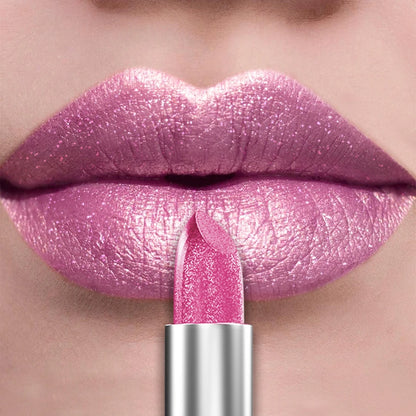 21Colors Bold & Intense Glitter Shiny Metallic Lipstick Pearlescent Lip Tint,Long Lasting Lip Senior Matte Lip Makeup Gifts for - AMULET RING STORE