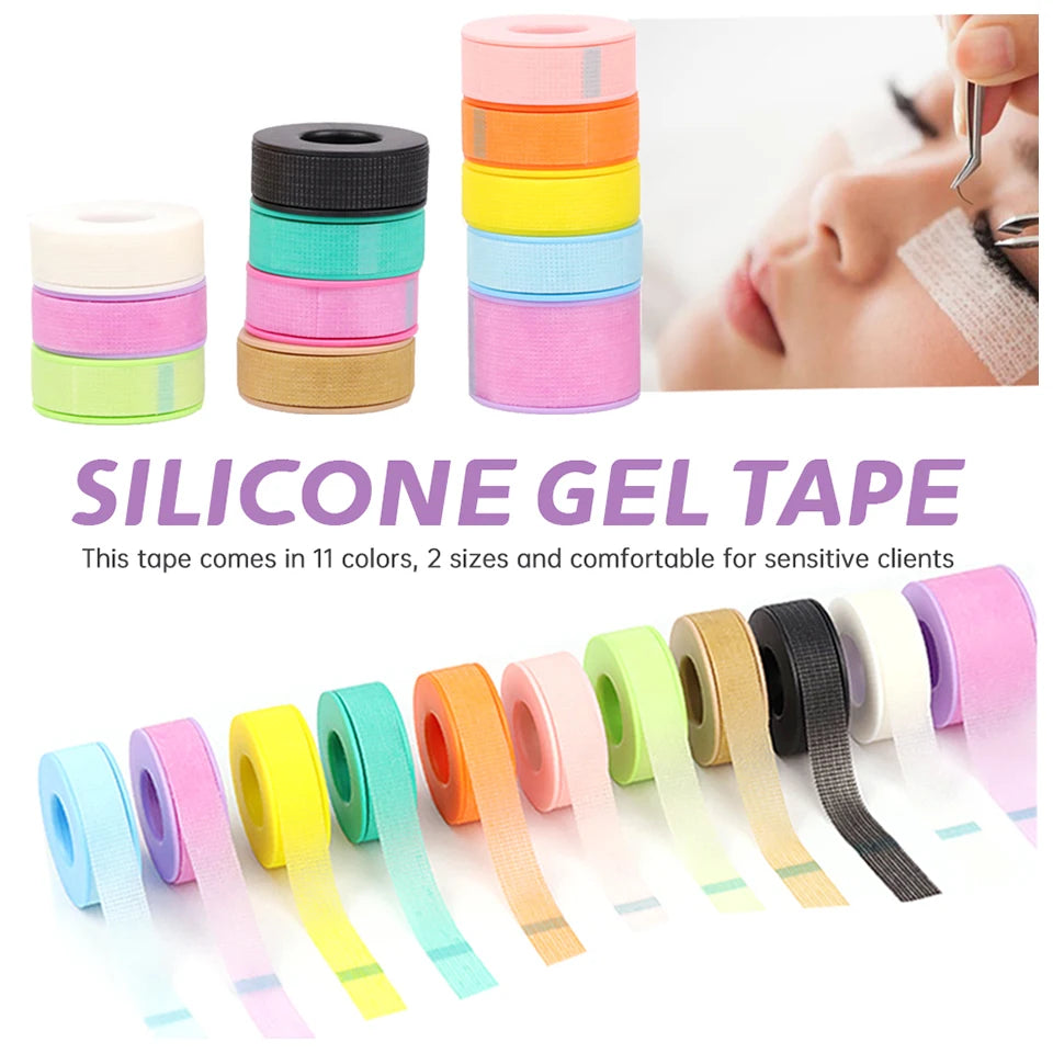 Silicone Gel Tape for Cilia Padding for Lashes Extensions Sensitive Skin Pads 11 Colors Hydrogel Patches for Eyelashes Makeup - AMULET RING STORE