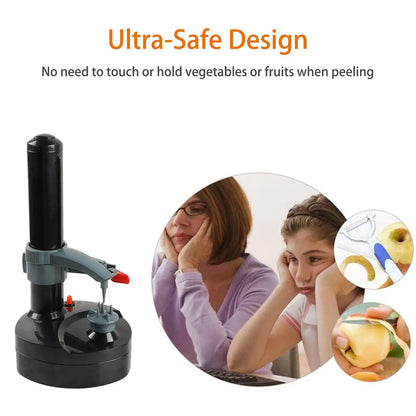 Electric Spiral Potato Peeler Automatic Apple Peeler, Smart Vegetable Fruit Peeler Machine, Kitchen Accessories Peeling Tool - AMULET RING STORE