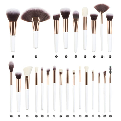 40makeup brush suit portable models full set makeup tools powder brush powder foundation brush eye shadow brush - AMULET RING STORE