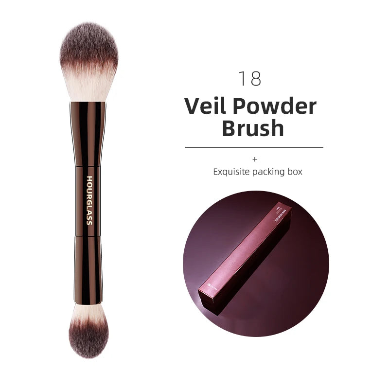 Hourglass Makeup Brushes Powder Foundation Concealer Blusher Bronzer Eye Shadow Eyebrow Eyeliner Sculpting Brush - AMULET RING STORE