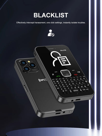 SERVO 4 SIM Card 4 Standby QWERTY Keyboard Mobile Phone Speed Dial Blacklist FM Radio Flashlight 2G GSM Cellular Cellphone TypeC