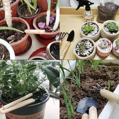 3Pcs/Set Mini Garden Tool Set For Garden Plants Flower Pot Cactus Vegetables Digging Weeding Indoor Small Plants Garden Tools - AMULET RING STORE