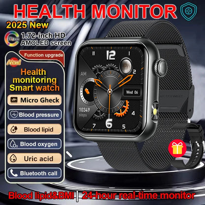 2025 New LED Women AI Smart Diagnosis Smart Watch HRV+PPG Blood Pressure Blood oxygen Health monitor IP68 NFC Smartwatches ﻿