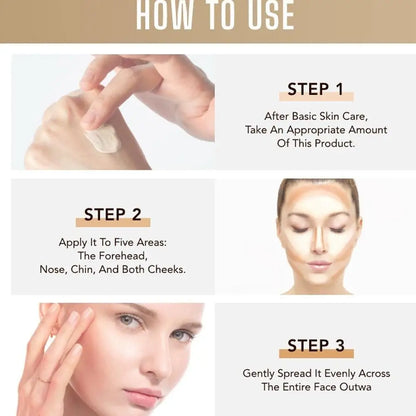 Full Coverage Concealer Temperature Changing Liquid Foundation Smooth Invisible Pores Conceal Facial Beauty Cosmetics - AMULET RING STORE
