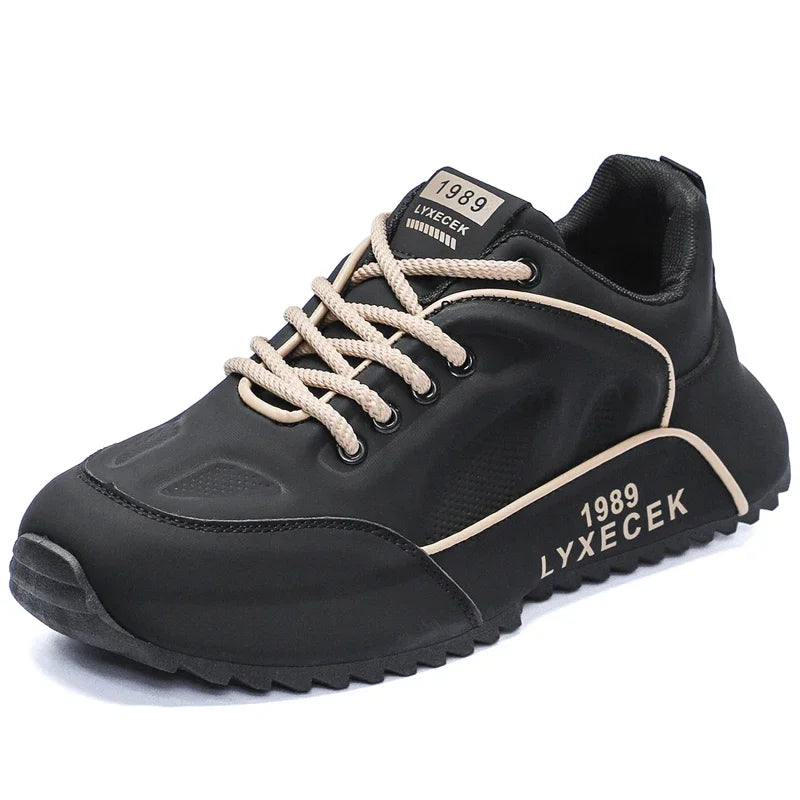 Leisure Sports Shoes Men's New Increase Thick Sole Non-slip Vulcanized Running Bag with Breathable Spring and Autumn Men's Shoes - AMULET RING STORE