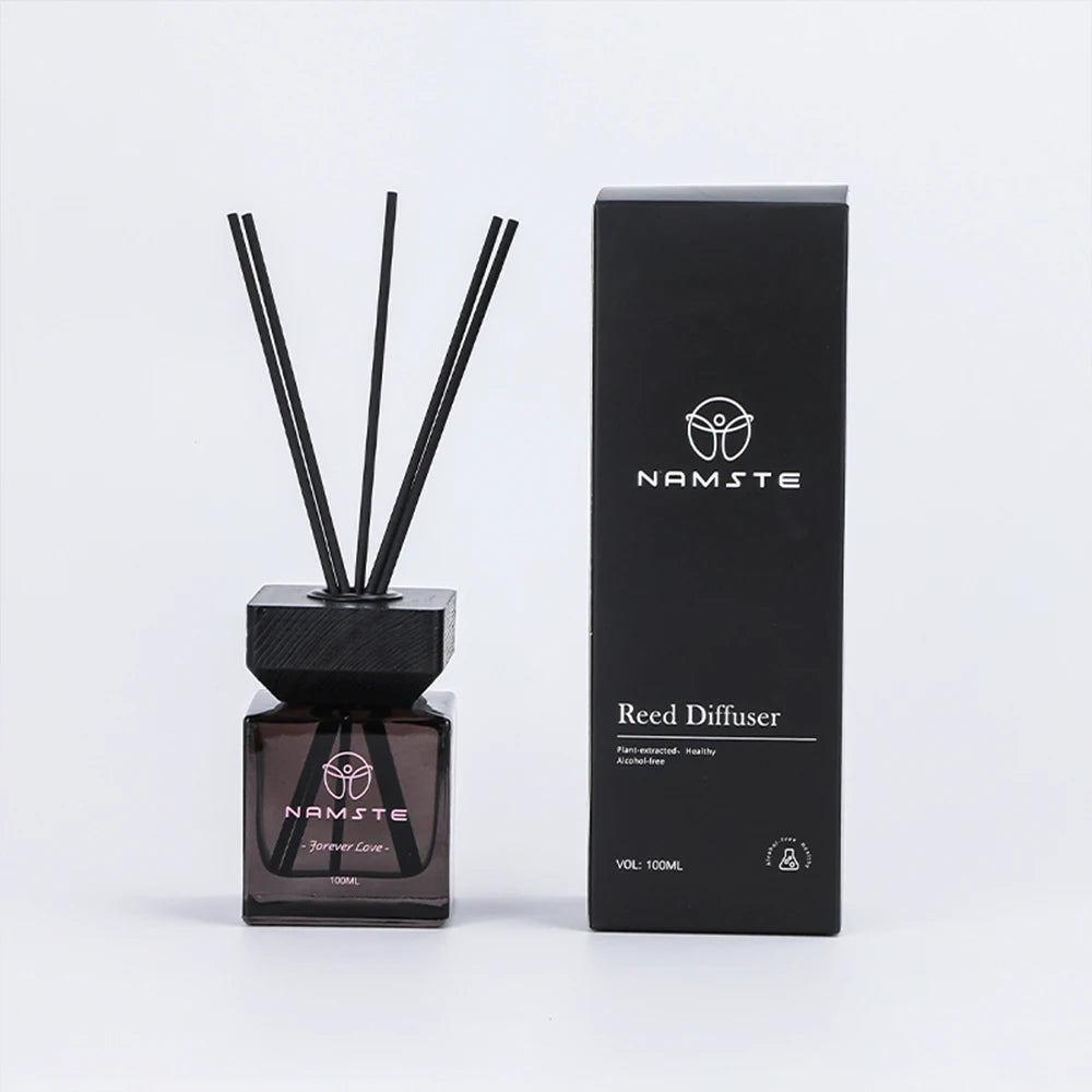 NAMSTE 100ML Reed Diffuser Stick Fragrance oil Aromatherapy Flameless Hotel Home SPA Aromatherapy Air Freshener Fragrance Scent - AMULET RING STORE
