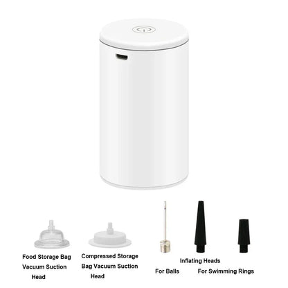 Cordless Electric Vacuum Bag Sealer Pump, Portable USB Charge Vacuum Compression Machine for Food Clothes Storage Bags - AMULET RING STORE