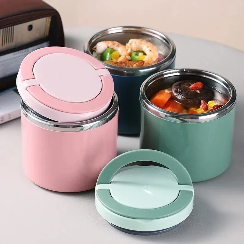 630/1000ml Food Thermal Jar Insulated Soup Cup Thermos Containers Stainless Steel Lunch Box Thermo Keep Hot for School Children - AMULET RING STORE