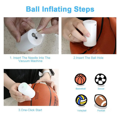 Cordless Electric Vacuum Bag Sealer Pump, Portable USB Charge Vacuum Compression Machine for Food Clothes Storage Bags - AMULET RING STORE