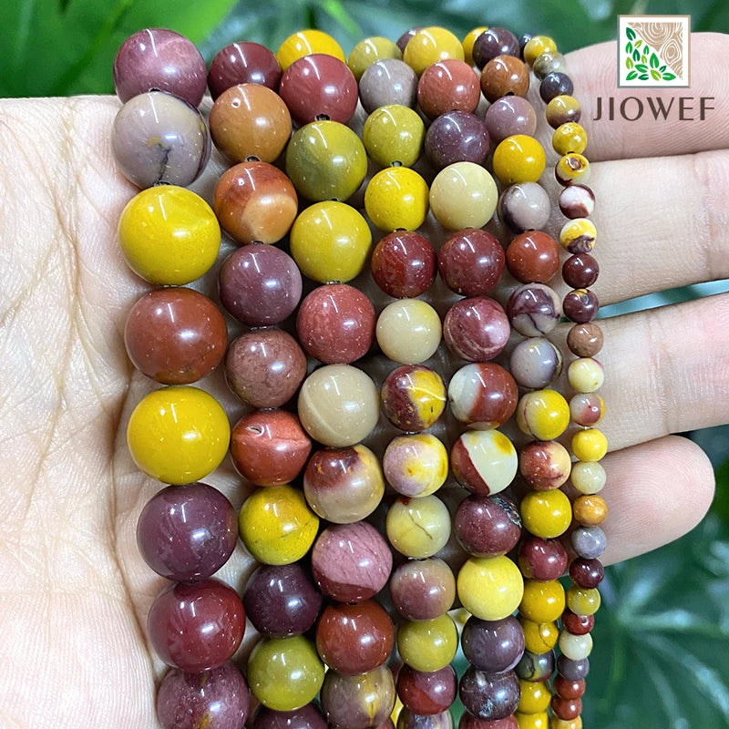 Natural Stone Beads Round Agates Turquoises Amazonite Quartz Lava Tiger Eye Beads