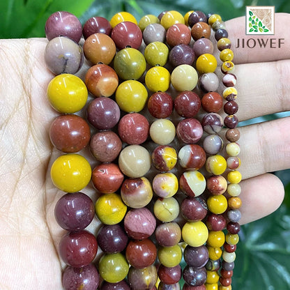 Natural Stone Beads Round Agates Turquoises Amazonite Quartz Lava Tiger Eye Beads