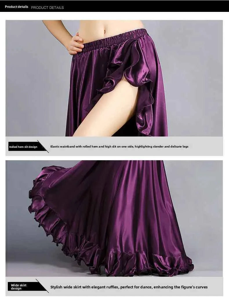 Sexy Belly Dance Skirt Bot f Skirt New Sle Spring Summer Large Swing Beginner Eastern Dance Practice Long Skirt