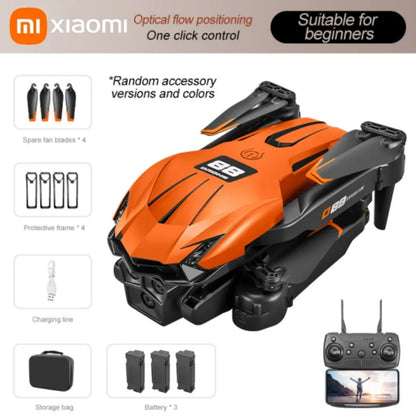Xiaomi D88 Drone HD Dual Camera 3 Battery Professional Aerial Photography Optical Flow Hovering Gesture Shooting Folding Drone