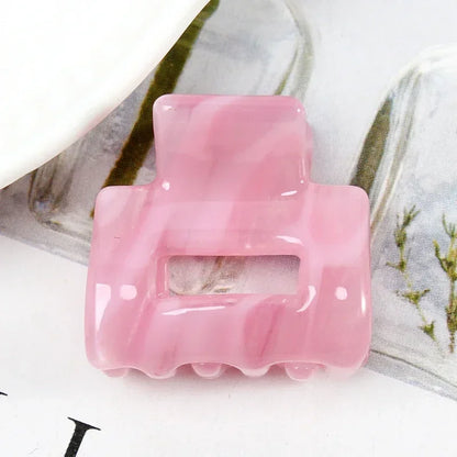 Bgffuy Leopard Korea Acetate Hollow Colorful Mini Hair Claws Crab Hair Clips for Child Girls Hairpins Hair Accessories Barrettes