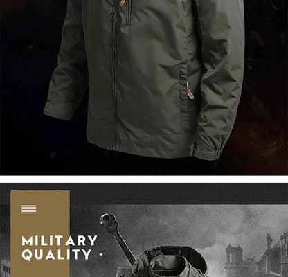 2024 Winter Jacket Fashion Coat Hoodies Camping Hiking Jacket Men's Casual Waterproof Jacket Windbreaker Men Outerwear