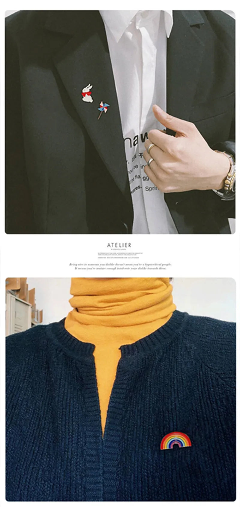 10-100PCS Cute Animal Plant Enamel Pins Random Metal Badges Lapel Brooches Decor Backpack Clothing Hat Bag For Women Kid Jewelry - AMULET RING STORE