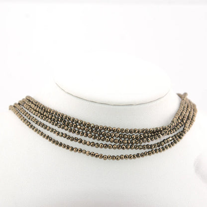 Natural Pyrite Faceted Round / Rondell Beads 2mm,3mm,4mm,1x2mm,2x3mm，for Jewelry Making Bracelet Necklace Beads DIY Wholesale - AMULET RING STORE