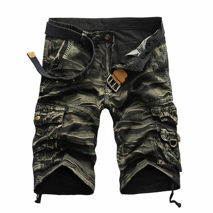 Summer Men's Cargo Shorts Multi Pocket Shorts High Quality Steetwear Cotton Camouflage Shorts Men Clothing Workwear shorts AF19
