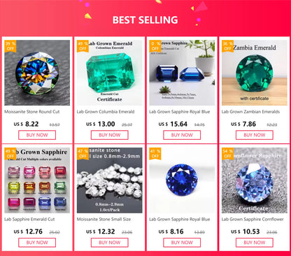 Emerald Cut Lab Grown Alexandrite AGL Certificate Loose Gemstone For Earrings Ring Jewelry Diy Making