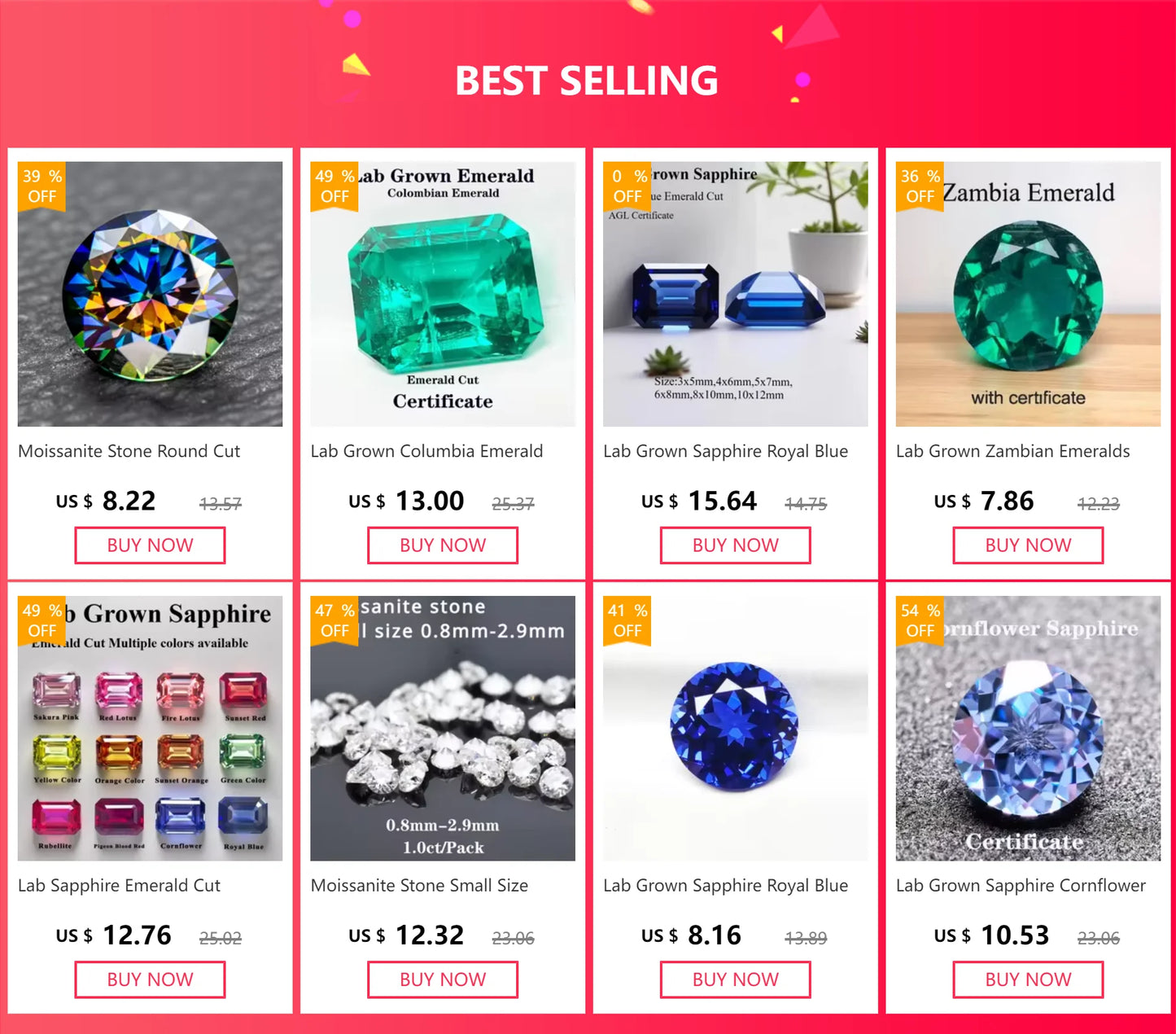 emerald Cut Lab Grown Columbia Emerald Natural color for DIY Jewelry Making Materials with Certificate Factory Wholesale price