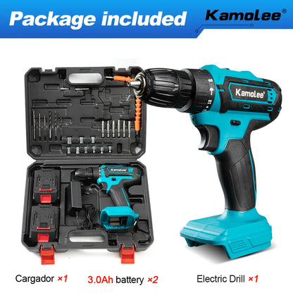 Kamolee 10mm Cordless Electric Impact Drill Electric Screwdriver Home DIY Power Tools For Makita 18V Battery - AMULET RING STORE