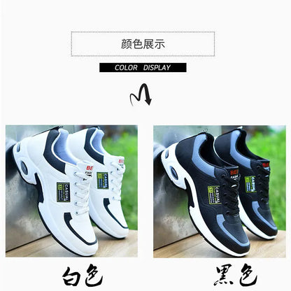 2025 new spring trend sports men's shoes Lace-up thick sole casual breathable fashion shoes Large size Wear skid resistance - AMULET RING STORE