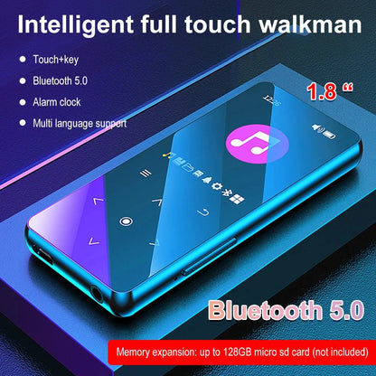 HiFi Bluetooth MP3 Player - Lossless Music Sport Earphone Portable Audio Walkman with FM E-book Recorder