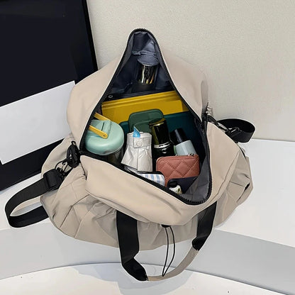 Large Capacity Women's Travel Bags Nylon Independent Shoe Warehouse Travel Tote Waterproof Waterproof For Women Fitness Yoga Bag