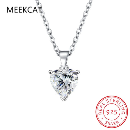 Natural Heart 1.57ct Citrine Sky Blue Topaz Garnet Emerald Pendant Necklace 925 Sterling Silver Women Colorful Birthstone Colar