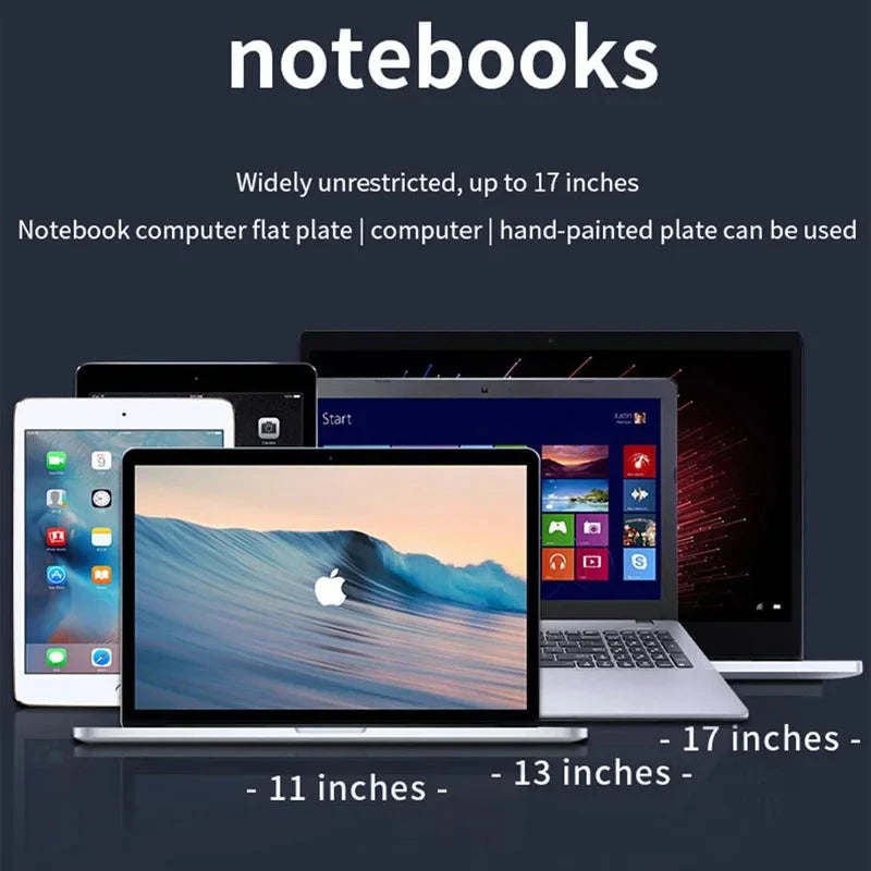 Tablet Stand Adjustable Aluminum Alloy Laptop Tablet up to 17 "Laptop Portable Folding Stand Cooling Stand Support - AMULET RING STORE