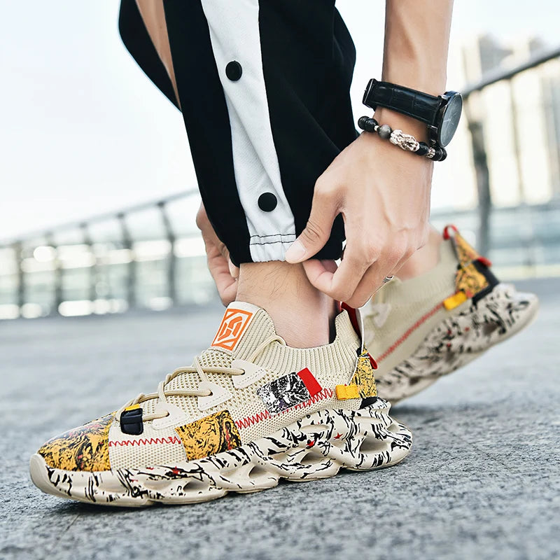 Shoes men Sneakers Male casual Mens Shoes tenis Luxury shoes Trainer Race Breathable Shoes fashion loafers running Shoes for men - AMULET RING STORE