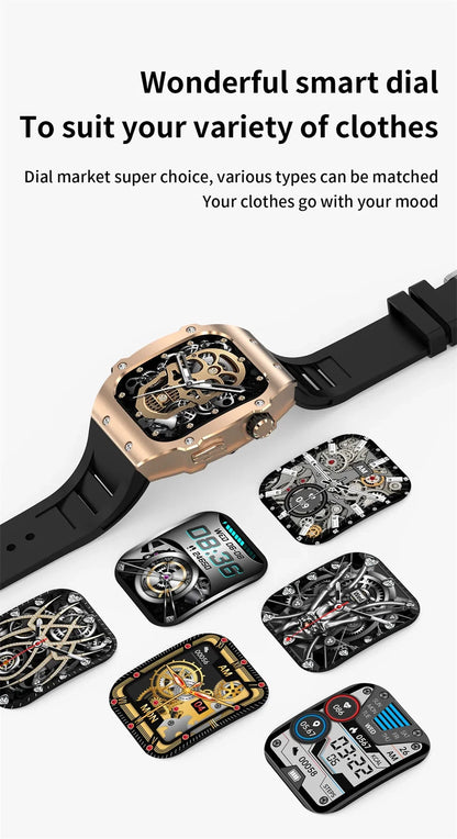 2024 Outdoor Sports Smart Watch Men 1.91 inch Screen Bluetooth Calling Waterproof Travel AI Voice Men Smartwatch For IOS Android