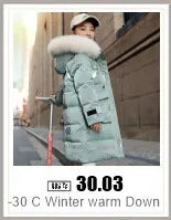 -30 Winter Baby Clothes Thicken Warm Jumpsuits Snowsuits Girl Boy Hooded Jacket Waterproof Rompers Ski Suits Kids Coat Outerwear - AMULET RING STORE