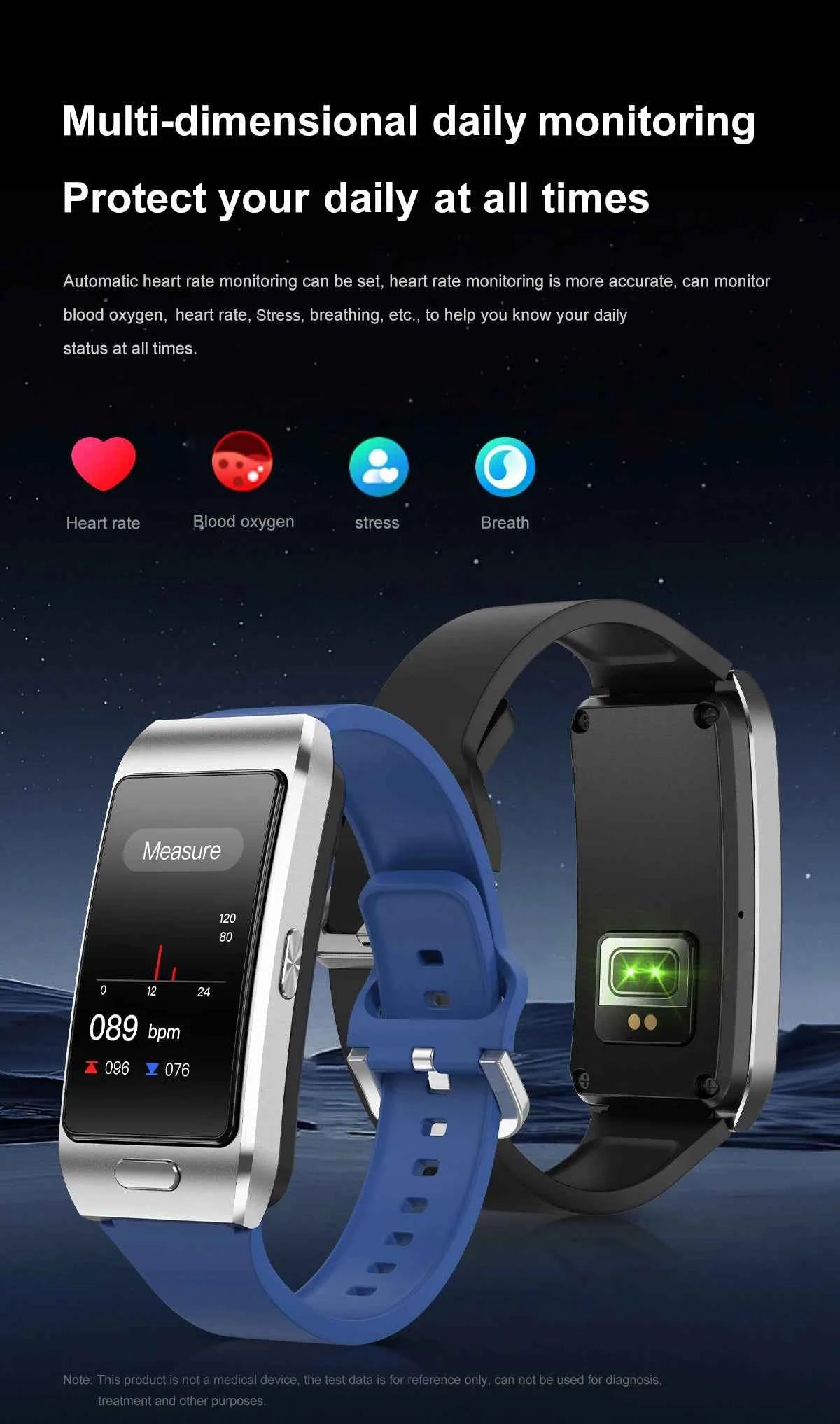 LIGE 2 In 1 TWS Headset Smart Watch 1.57" Men Women GPS Sports Fitness ECG Heart Rate Watches Bluetooth Call Music Smartwatch