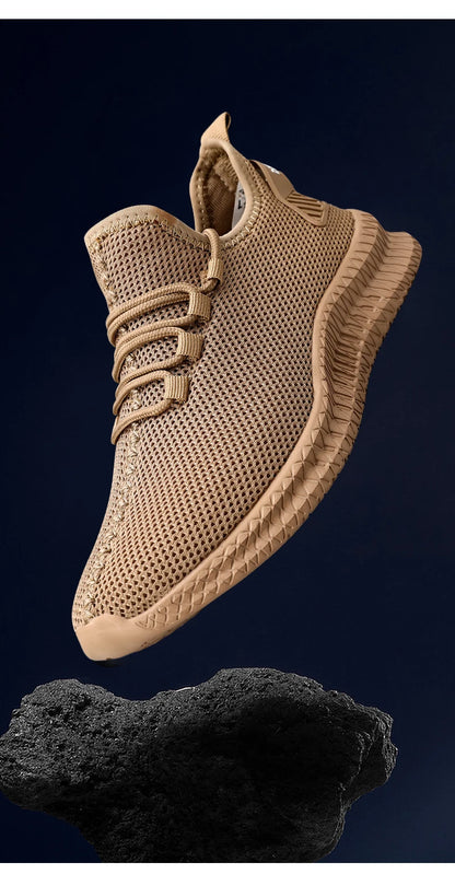 Men's Non-Slip Casual Sneakers Breathable Outdoor Jogging Training Hiking Sports Running Outdoor Women Weave Knit Lace Up Shoes - AMULET RING STORE