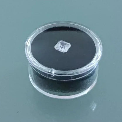 Transperant Square Diamond Jewelry Storage Box Stone Display Case Round Gemstone Organizer 1Pc Small Coin Ring Travel Gift Box - AMULET RING STORE