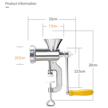 Manual Meat Grinder Aluminum Powerful Home Sausage Stuffer Filler Hand Crank Mincer Vegetable Chopper Pepper Kitchen Supplies - AMULET RING STORE
