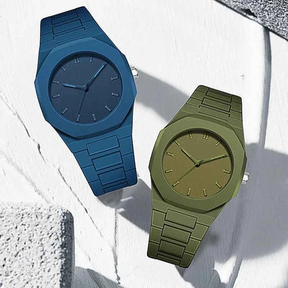 UTHAI Men's and Women's Watch Casual Simple Waterproof Silicone Wristband Fashionable And Versatile Quartz Watch watches for man