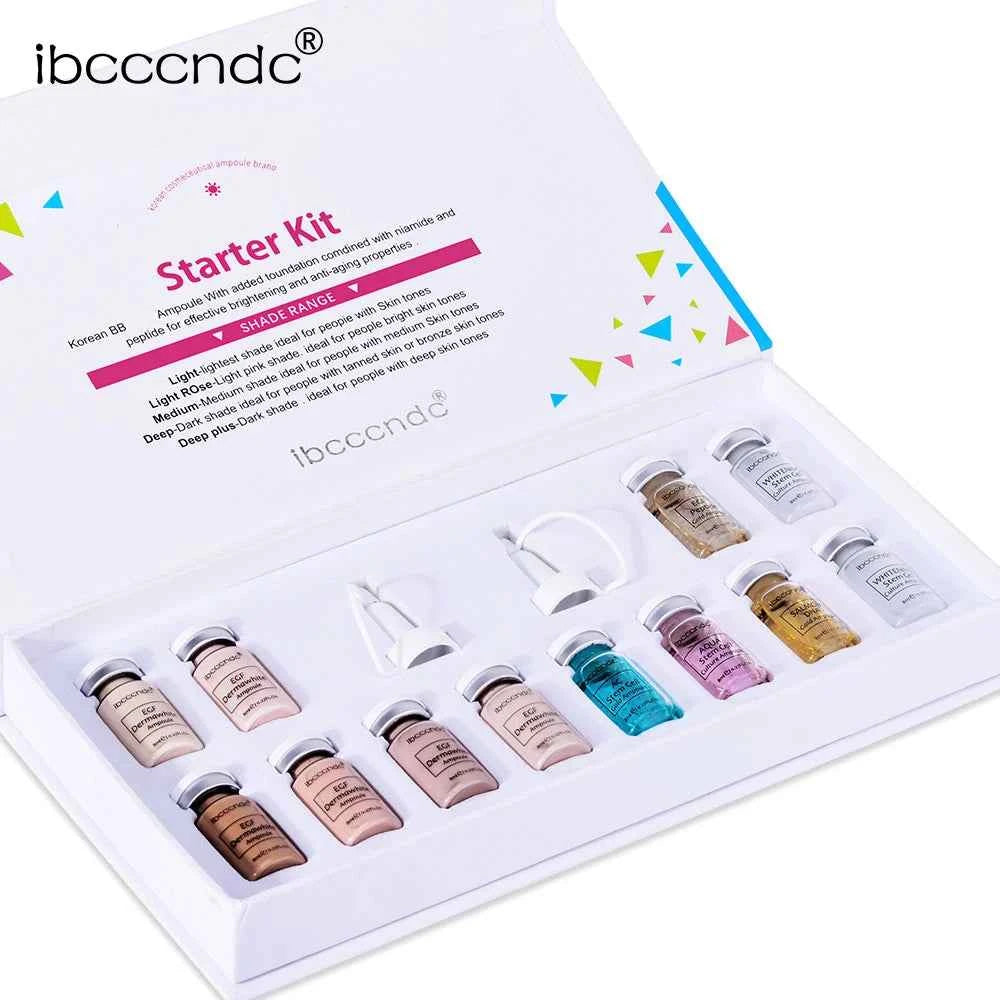 Korea BB Cream Glow Beginner Starter Kit Niacinamide/Peptide Face Skin Care Serum Essence