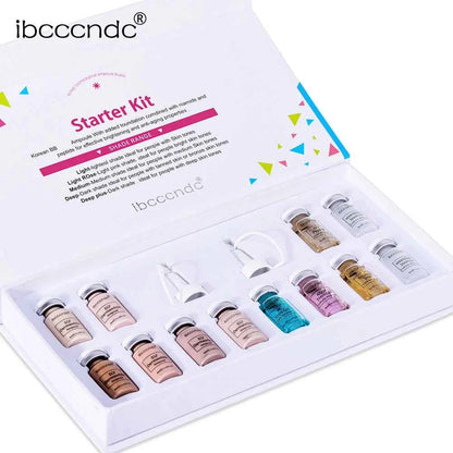 Korea BB Cream Glow Beginner Starter Kit Niacinamide/Peptide Face Skin Care Serum Essence